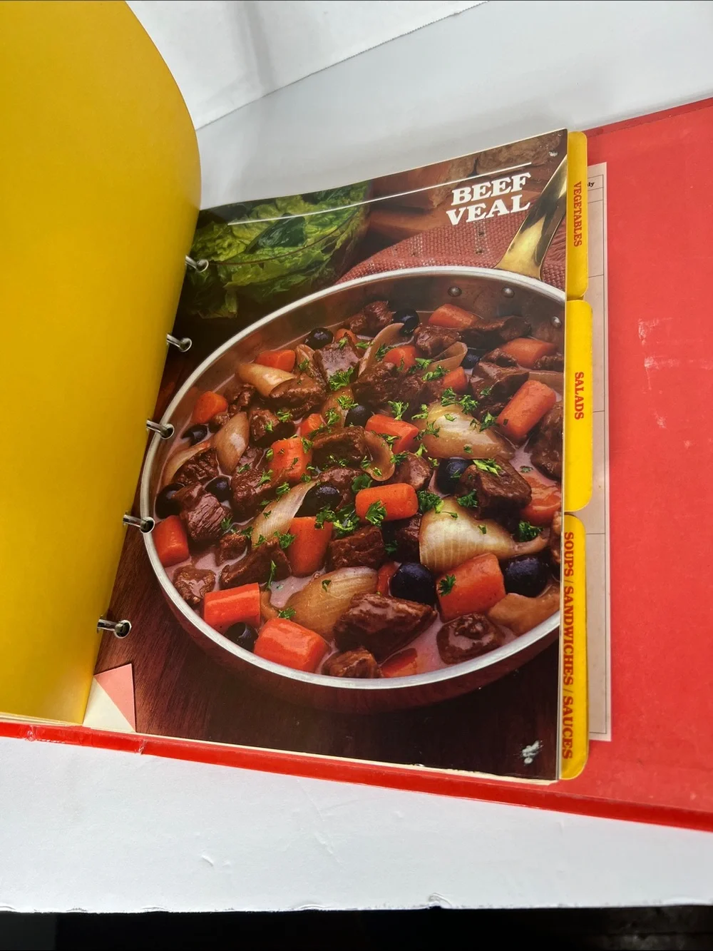Betty Crocker Cookbook - Red Cover with Food Photography